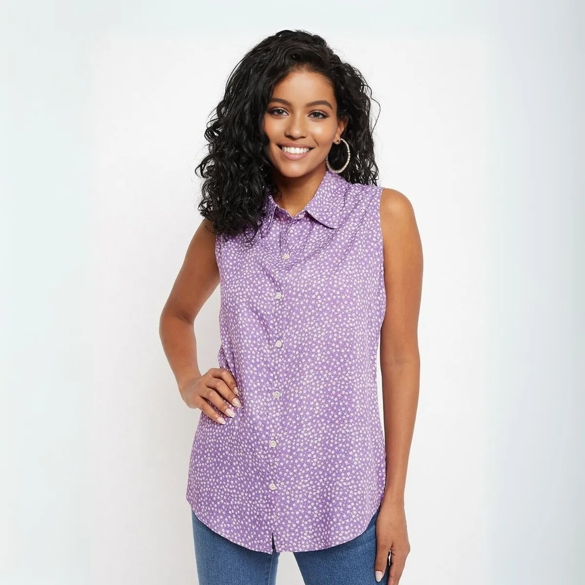 2 Combo Pack Printed Sleeveless Shirts for Every Occasion
