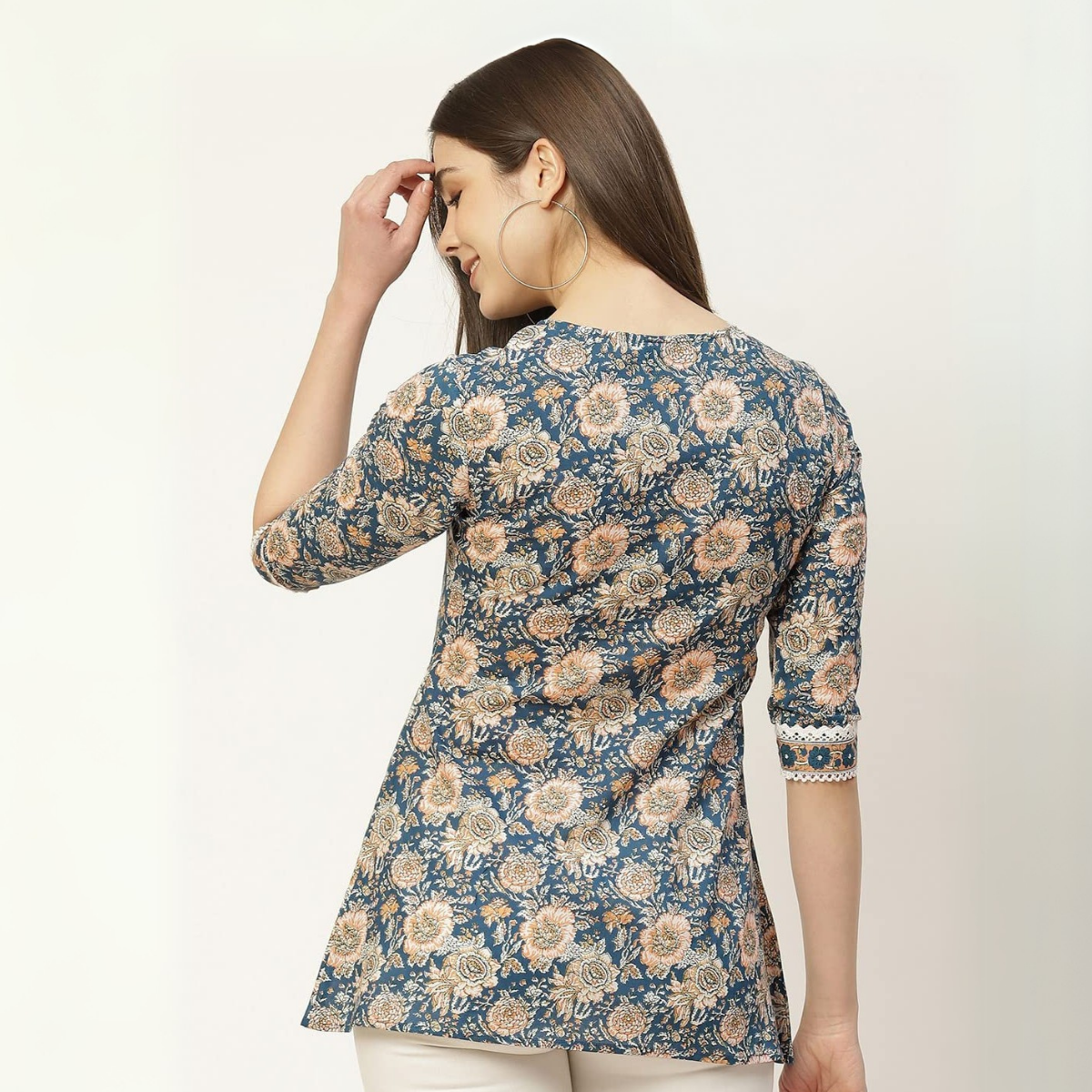 2-Pack Cotton Short Kurtis | Summer Cotton Bliss | 3/4 Sleeve