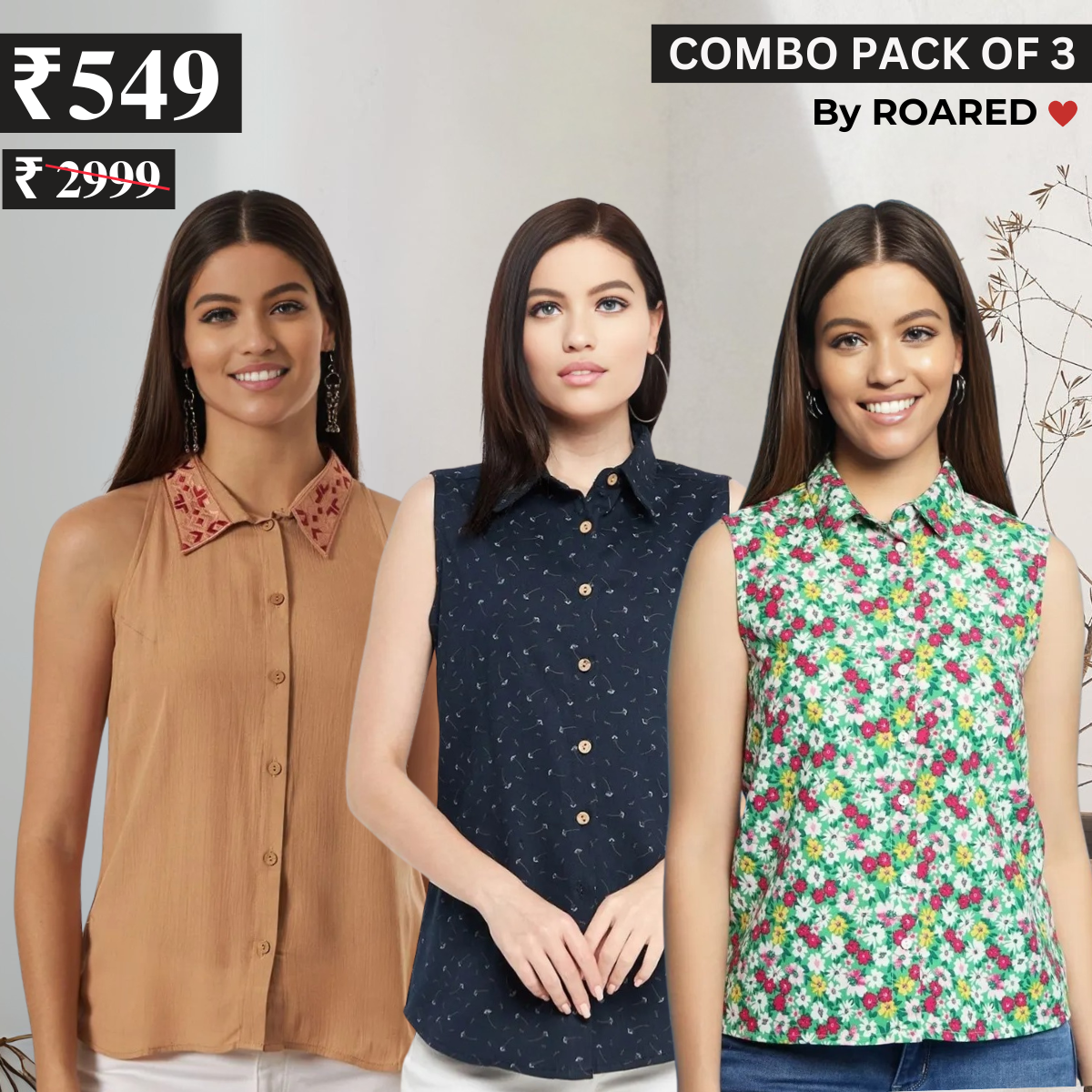 Essential 3-Pack Sleeveless Shirts for Women – Comfort Meets Style