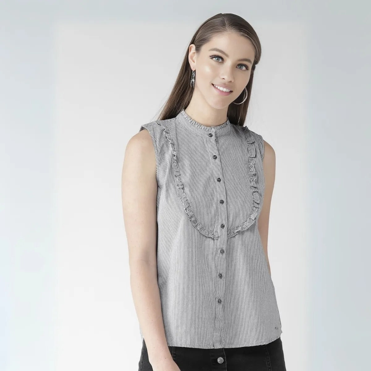 2 Combo Pack Printed Sleeveless Shirts for Every Occasion