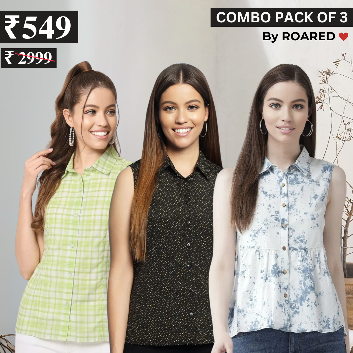 Essential 3-Pack Sleeveless Shirts for Women – Comfort Meets Style