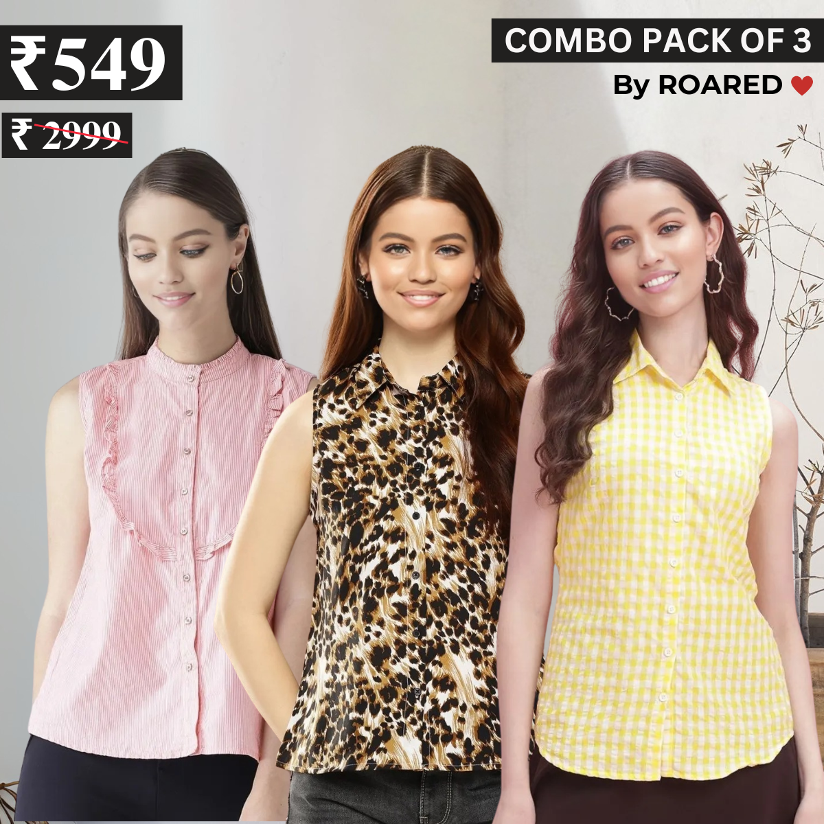 Essential 3-Pack Sleeveless Shirts for Women – Comfort Meets Style