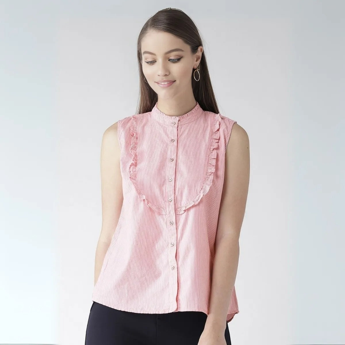 2 Combo Pack Printed Sleeveless Shirts for Every Occasion
