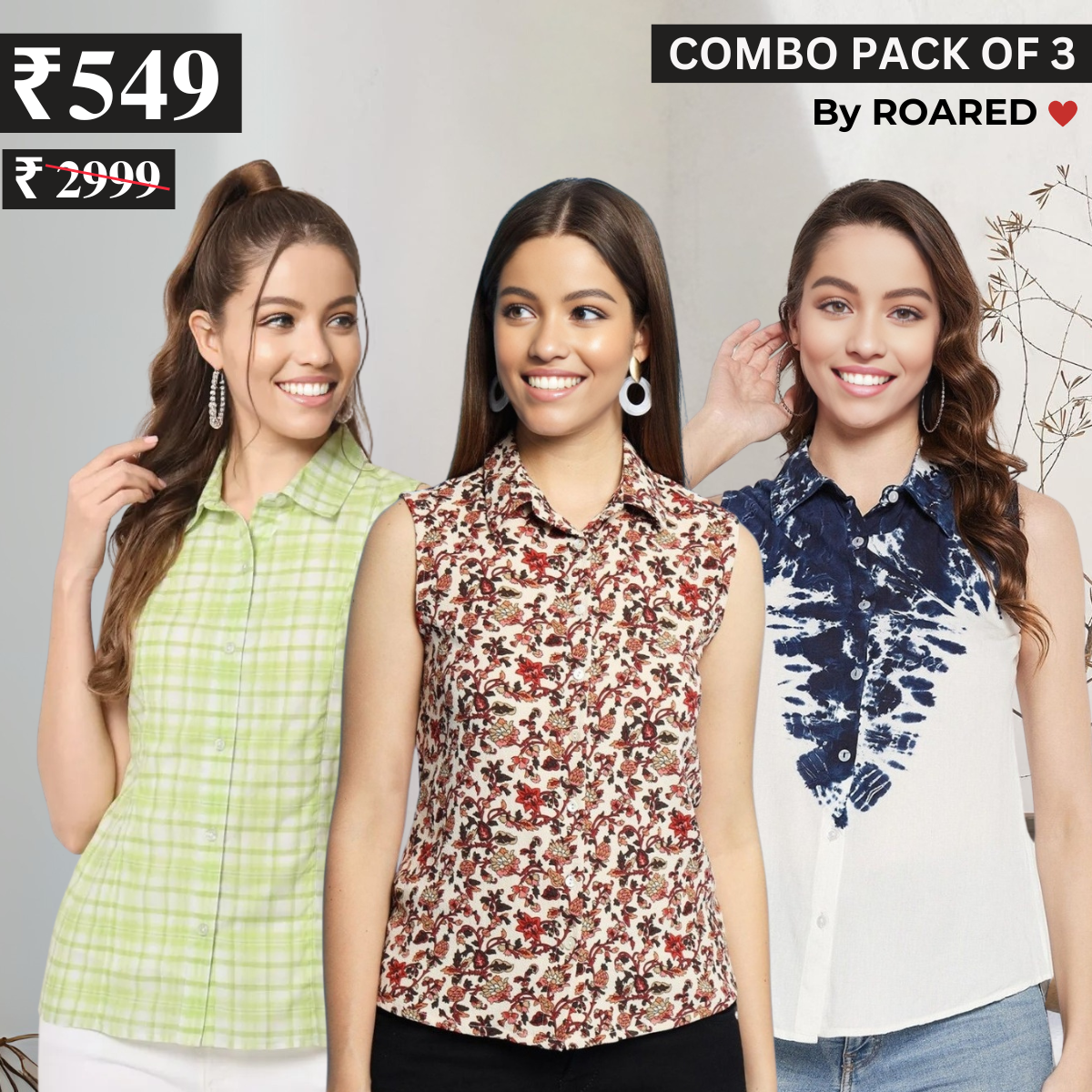 Essential 3-Pack Sleeveless Shirts for Women – Comfort Meets Style