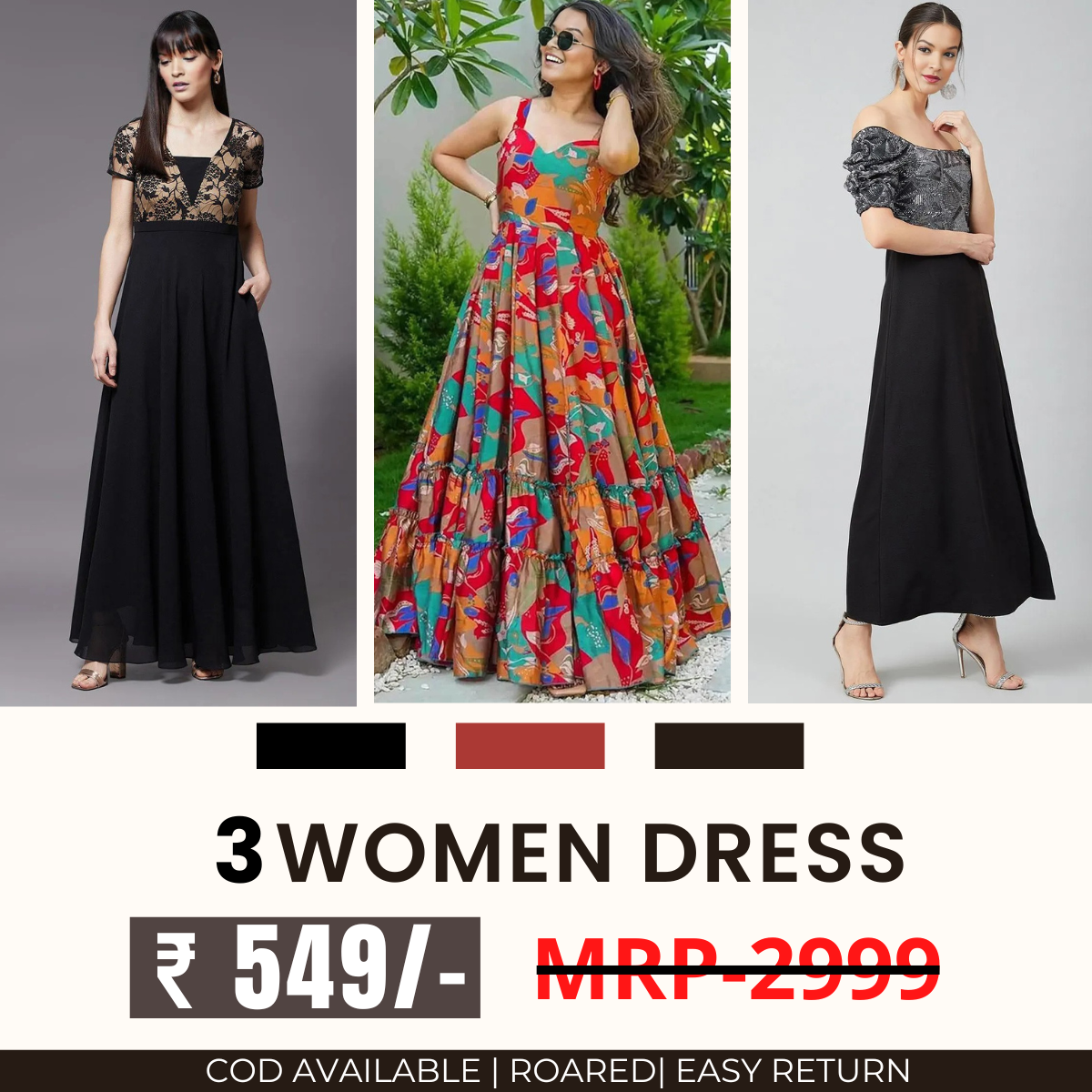 Women’s 3-Pack Dress Set | Step into Style and Comfort