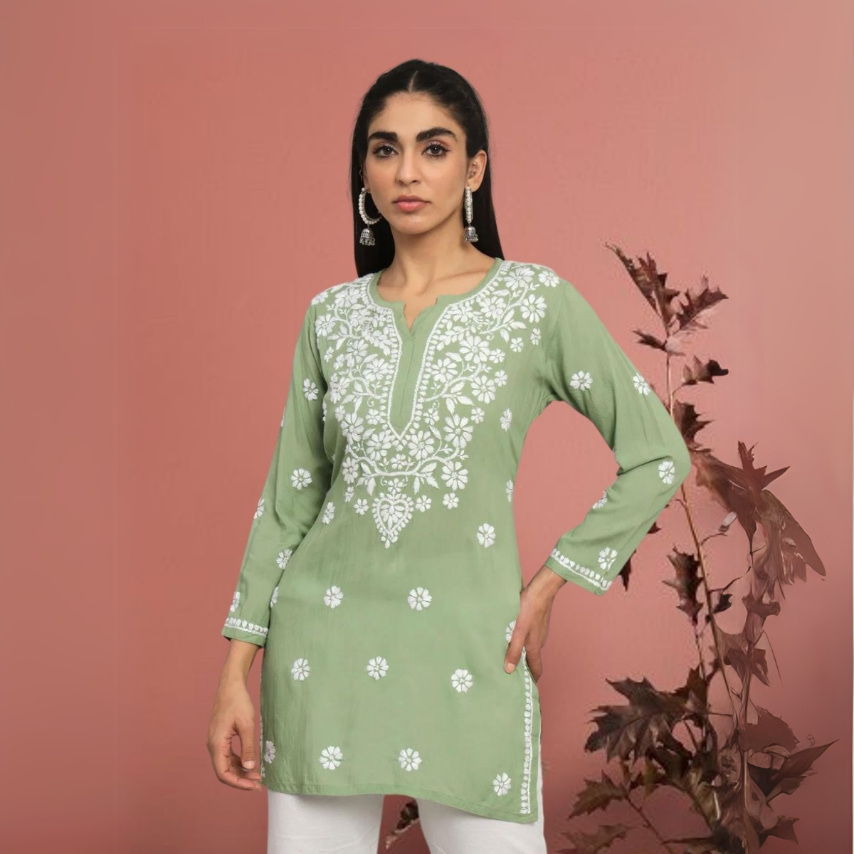 2-Pack Cotton Short Kurtis | Summer Cotton Bliss | 3/4 Sleeve