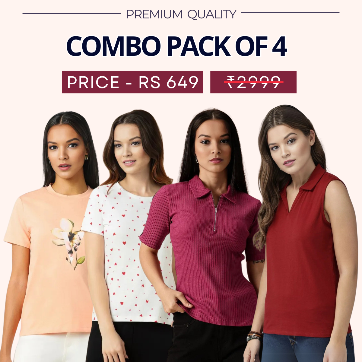 Style Made Simple: Discover Your 4-Pack Tee Collection