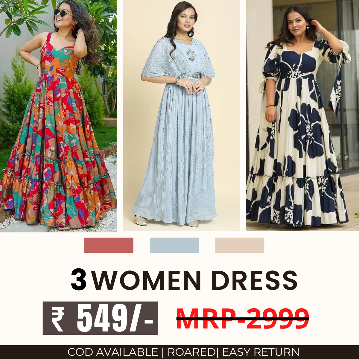 Women’s 3-Pack Dress Set | Step into Style and Comfort