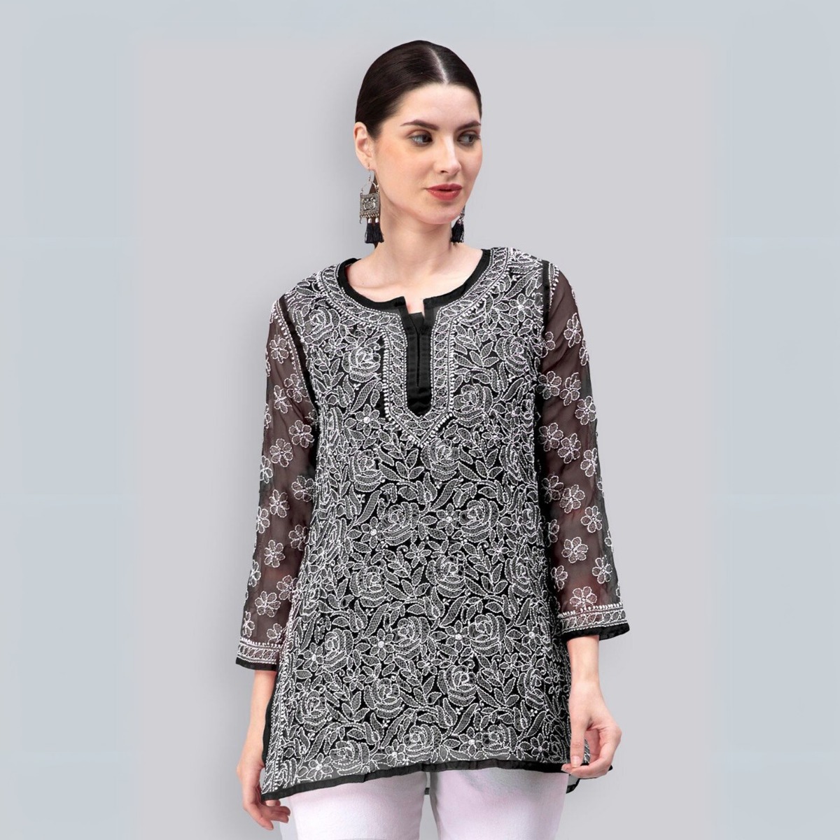 4 Combo Pack Cotton Short Kurtis | Summer Cotton Bliss | 3/4 Sleeve