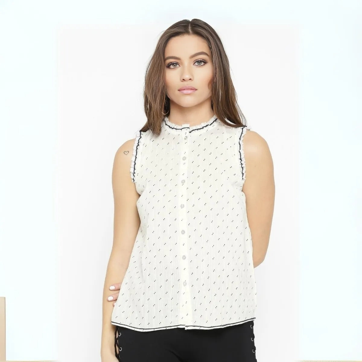 2 Combo Pack Printed Sleeveless Shirts for Every Occasion