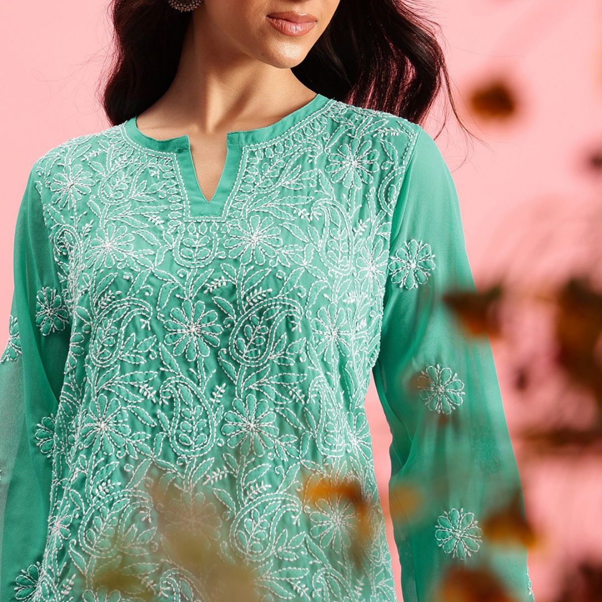 2-Pack Cotton Short Kurtis | Summer Cotton Bliss | 3/4 Sleeve