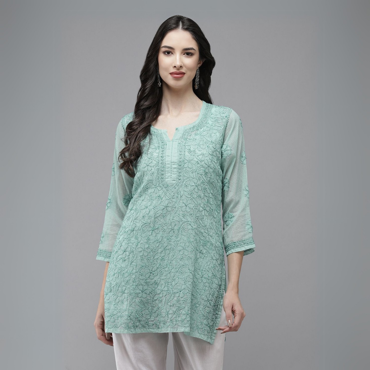3 Combo Pack Cotton Short Kurtis | Summer Cotton Bliss | 3/4 Sleeve