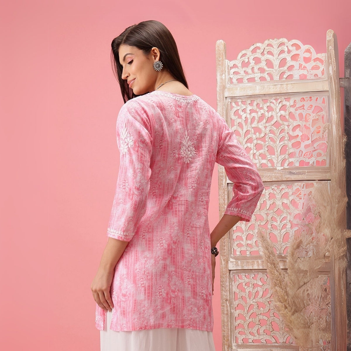 2-Pack Cotton Short Kurtis | Summer Cotton Bliss | 3/4 Sleeve