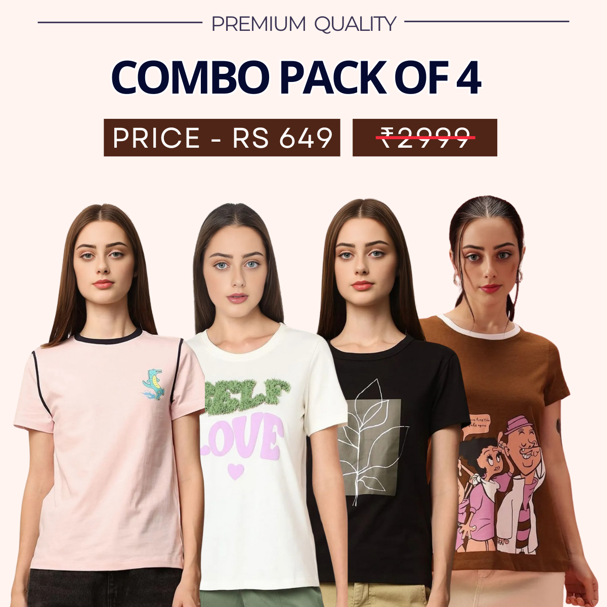 Style Made Simple: Discover Your 4-Pack Tee Collection