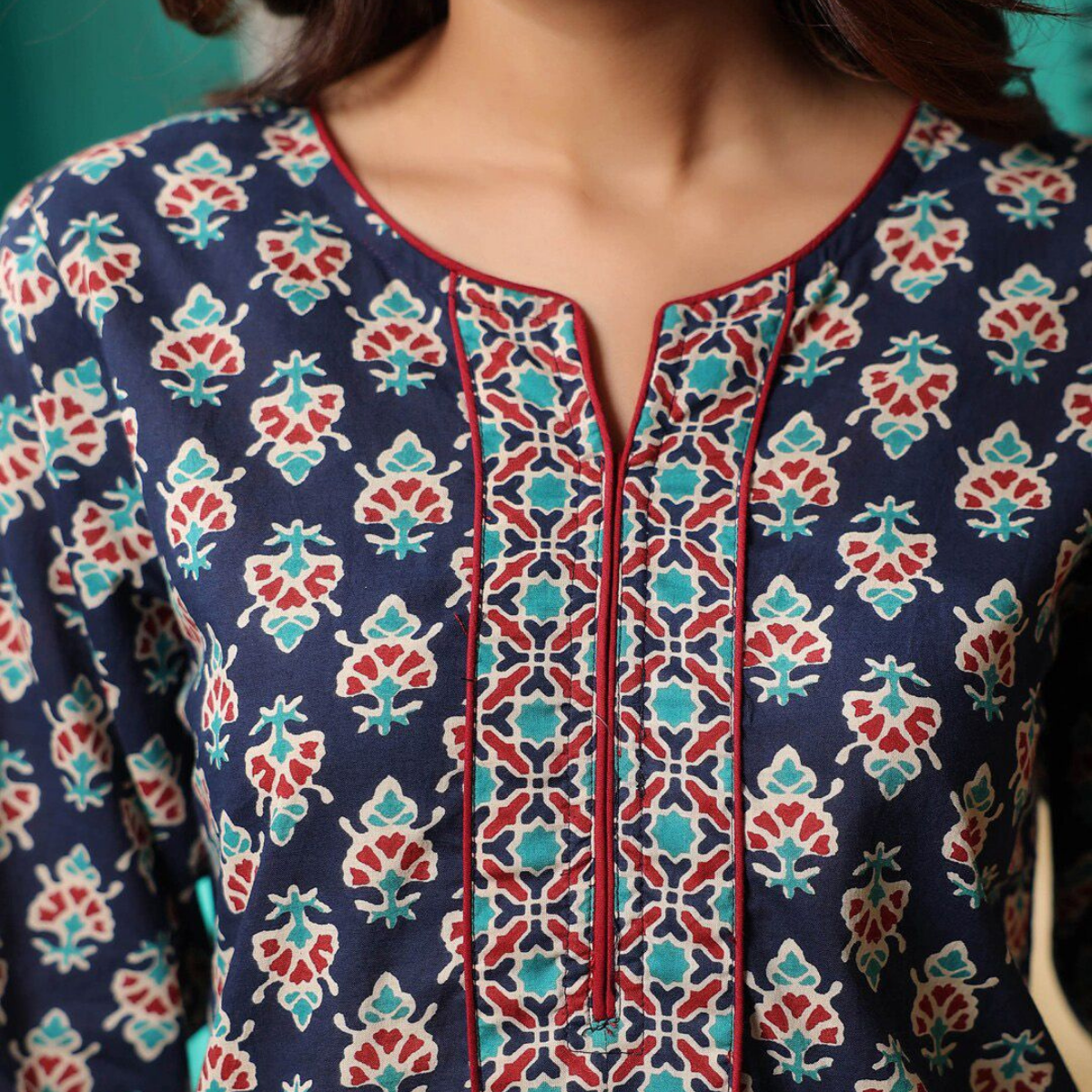 3 Combo Pack Cotton Short Kurtis | Summer Cotton Bliss | 3/4 Sleeve