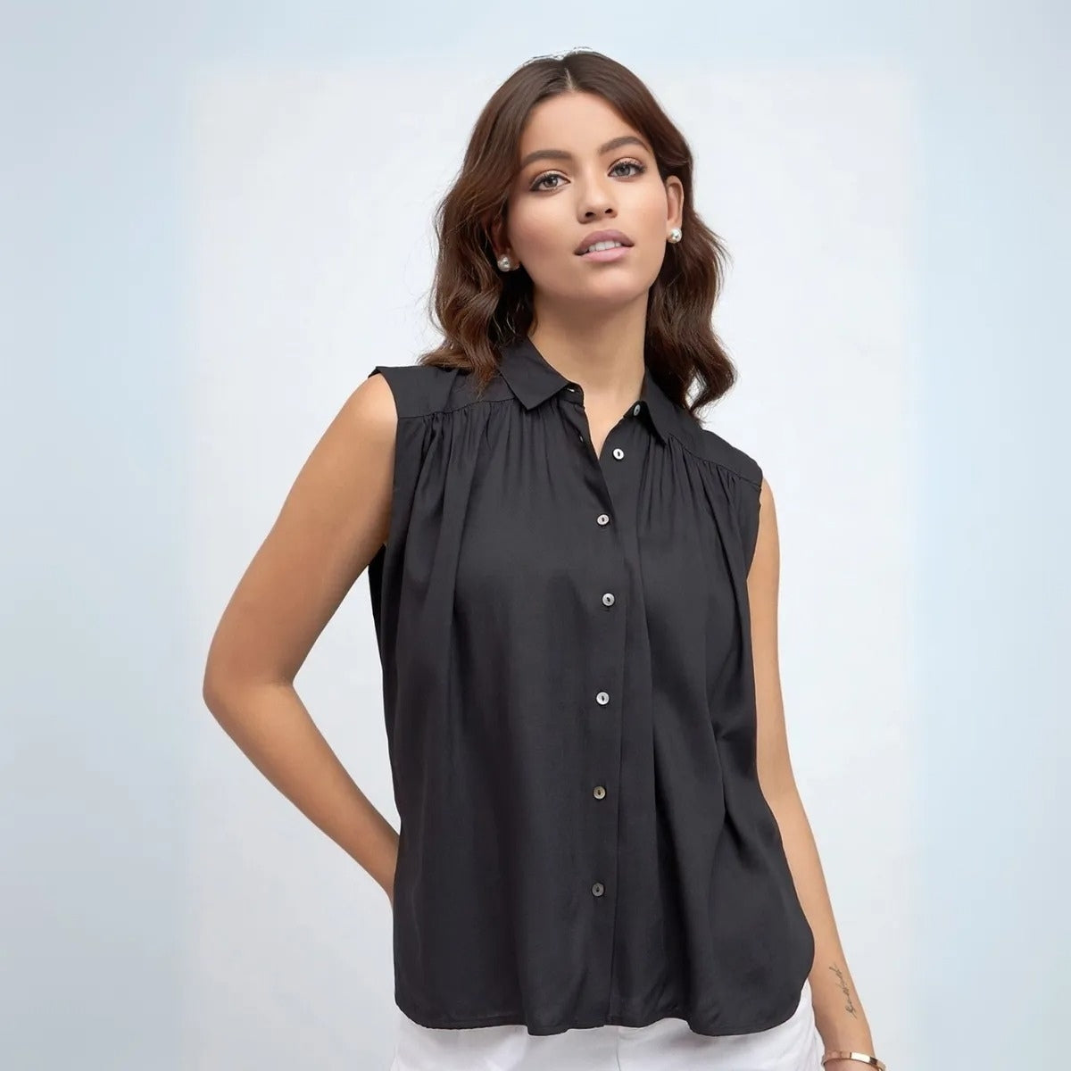 2 Combo Pack Printed Sleeveless Shirts for Every Occasion