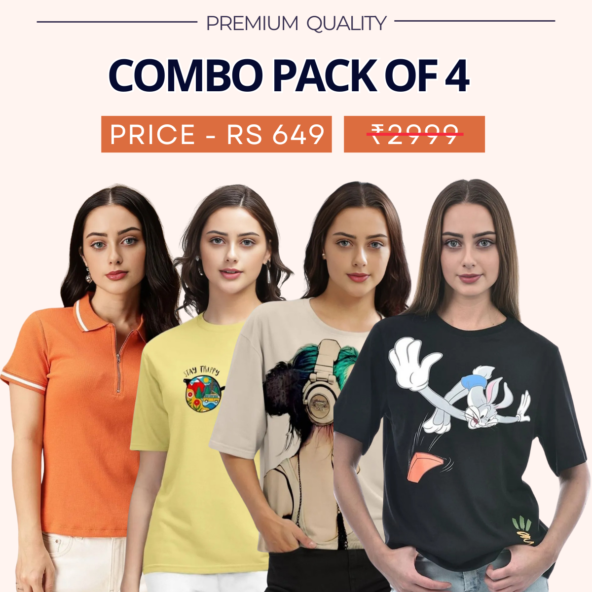 Style Made Simple: Discover Your 4-Pack Tee Collection