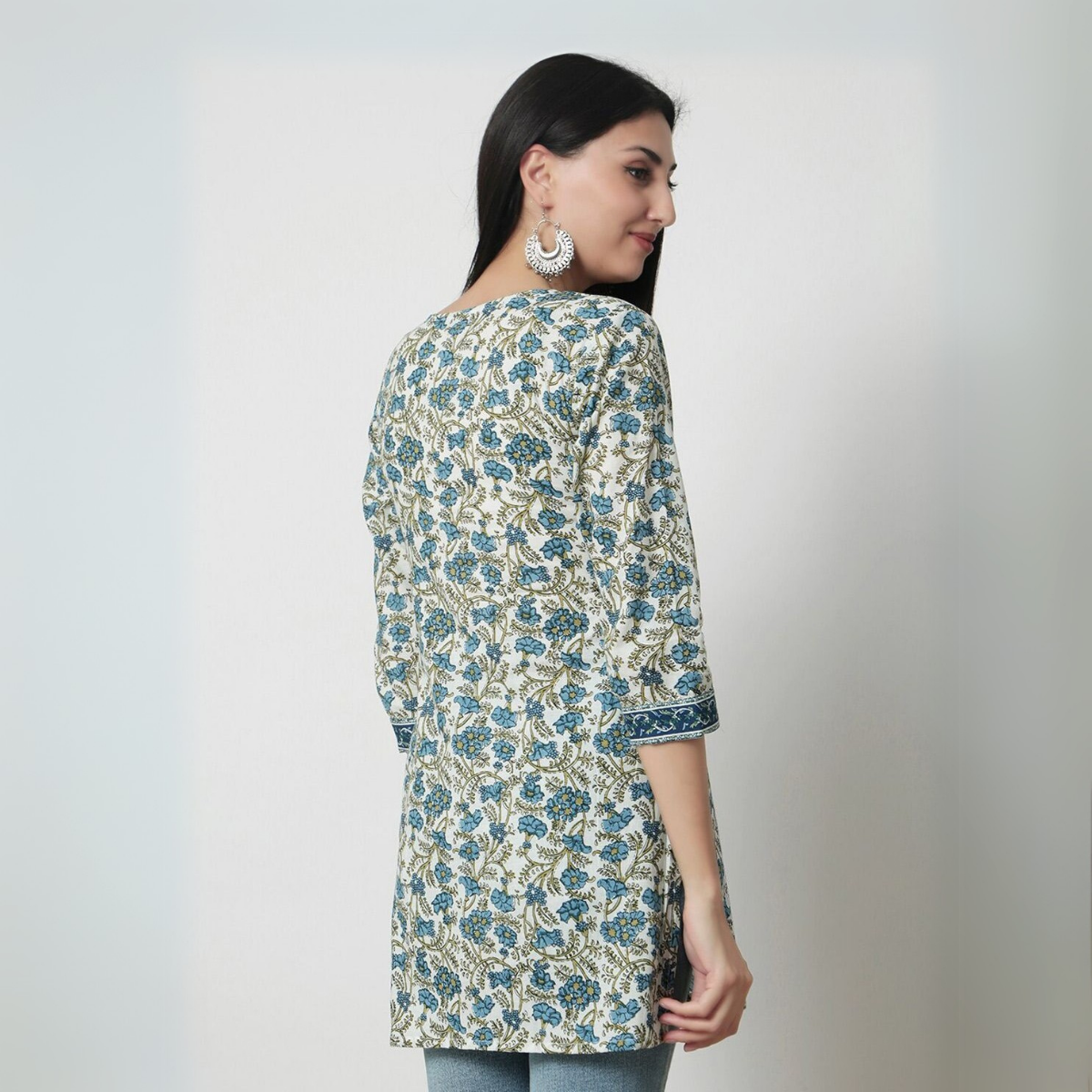 3 Combo Pack Cotton Short Kurtis | Summer Cotton Bliss | 3/4 Sleeve