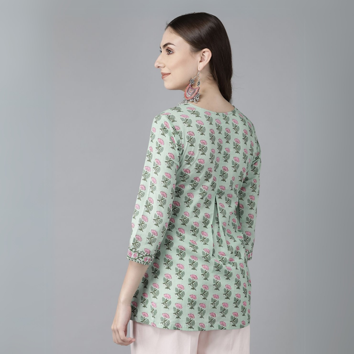 3 Combo Pack Cotton Short Kurtis | Summer Cotton Bliss | 3/4 Sleeve
