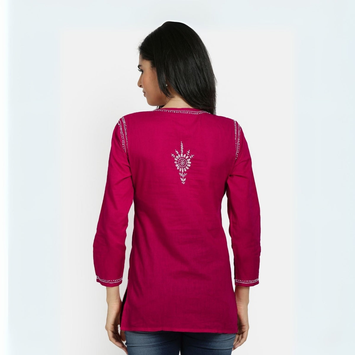 2-Pack Cotton Short Kurtis | Summer Cotton Bliss | 3/4 Sleeve