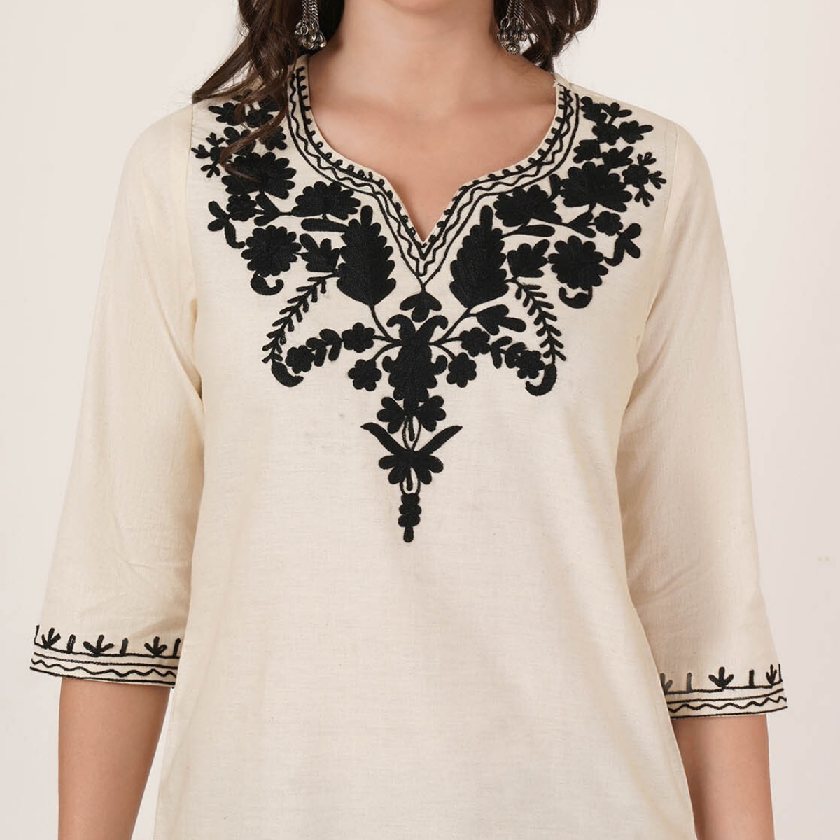 2-Pack Cotton Short Kurtis | Summer Cotton Bliss | 3/4 Sleeve