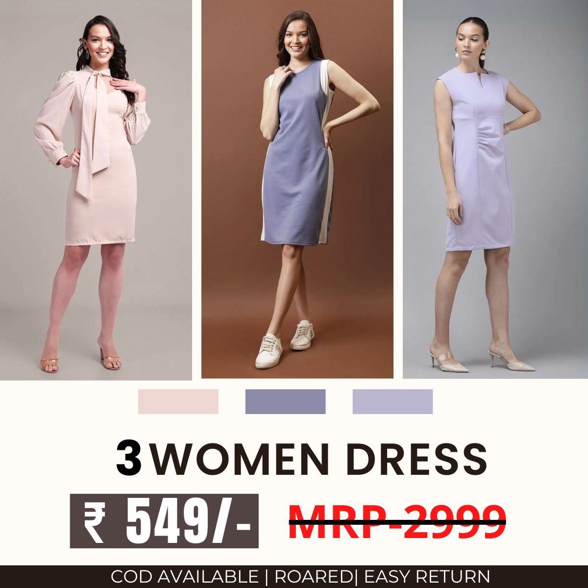 Women’s 3-Pack Dress Set | Step into Style and Comfort