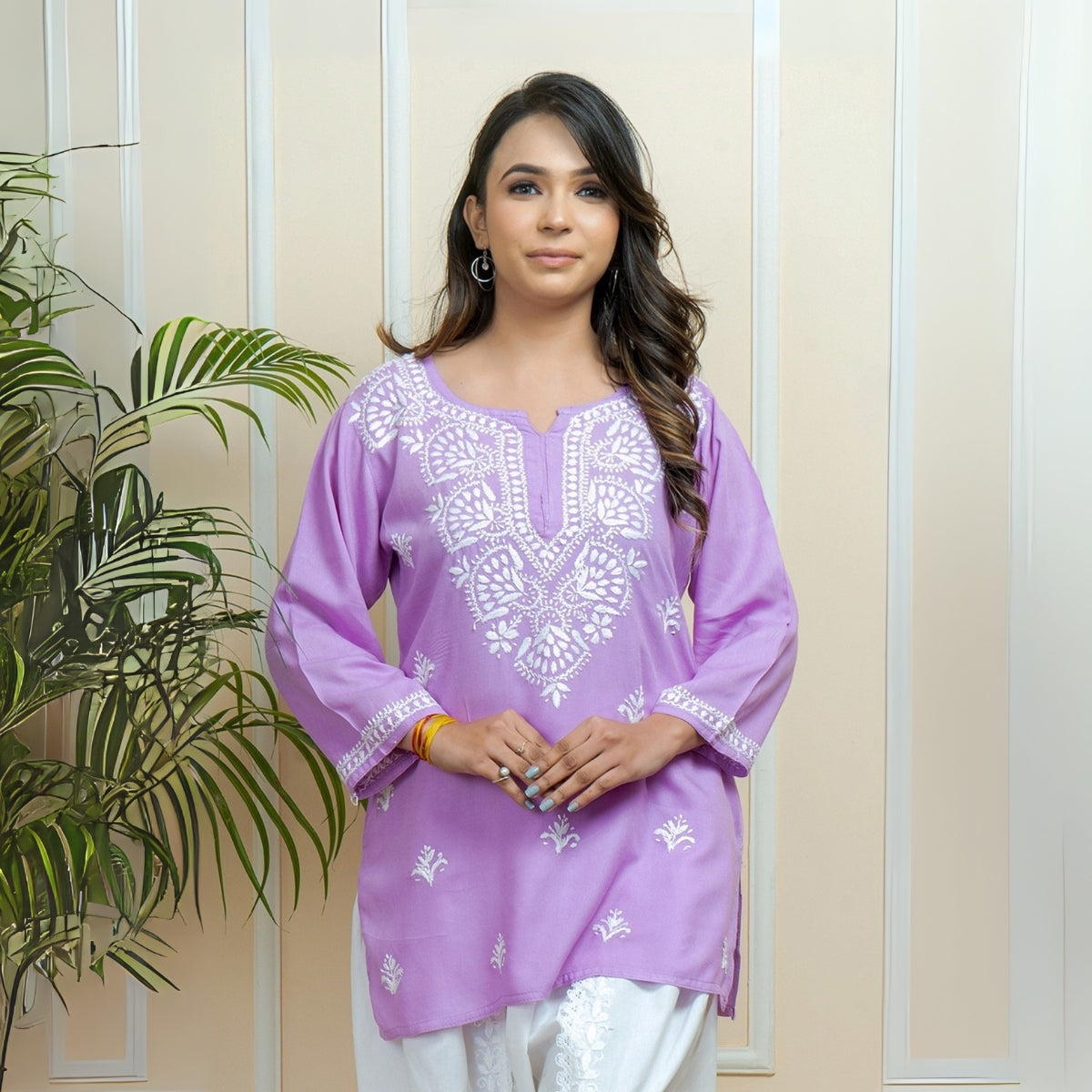 2-Pack Cotton Short Kurtis | Summer Cotton Bliss | 3/4 Sleeve
