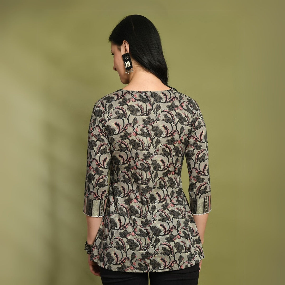 2-Pack Cotton Short Kurtis | Summer Cotton Bliss | 3/4 Sleeve