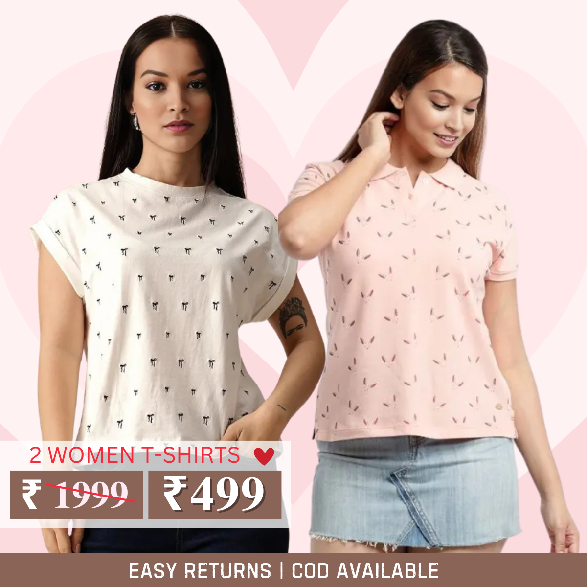 Grab Your 2 Pack of Women’s Polo T-Shirts Today