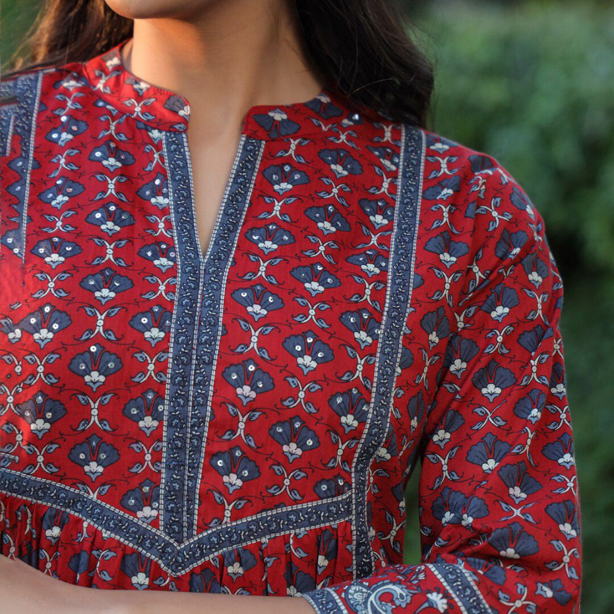 2-Pack Cotton Short Kurtis | Summer Cotton Bliss | 3/4 Sleeve