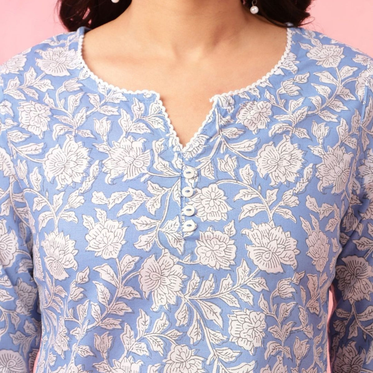 2-Pack Cotton Short Kurtis | Summer Cotton Bliss | 3/4 Sleeve
